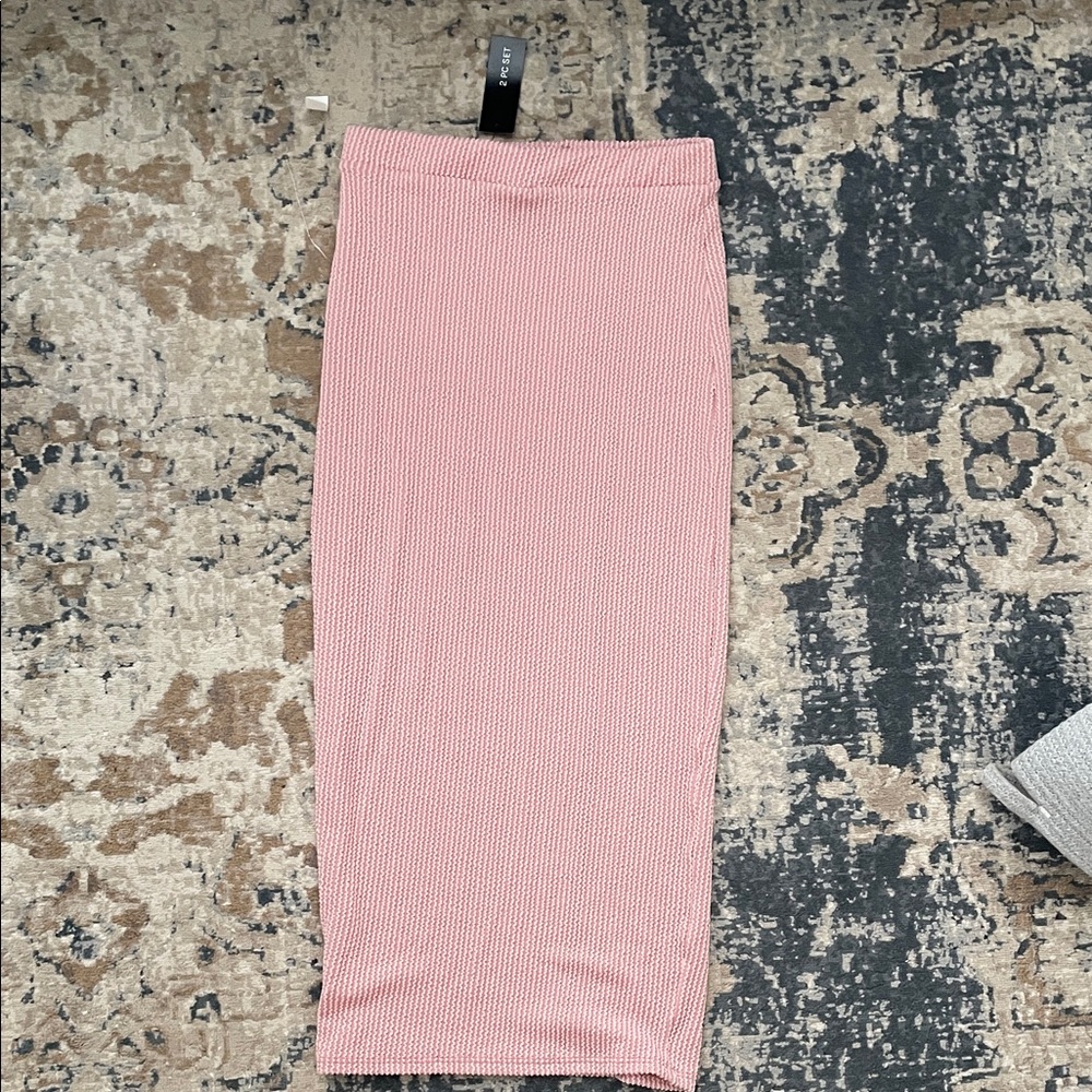 Pink Midi Skirt